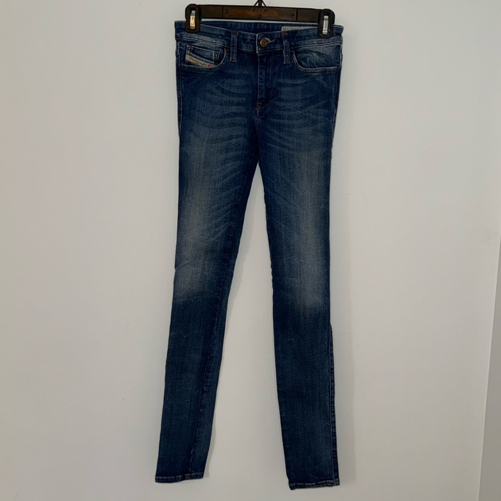 DIESEL Skinzee Super Slim-skinny Regular Waist Stretch 27